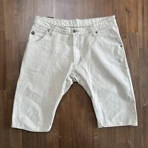 G-Star Raw Shorts Mens 36 Khaki Arc 3D Loose Tapered Bermuda Twill Chino Casual